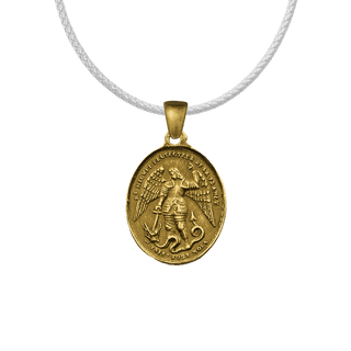 Vintage Yellow Bronze St. Michael, Protector of France Medal