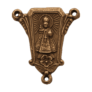 Vintage Bronze Infant Jesus of Prague Rosary Center
