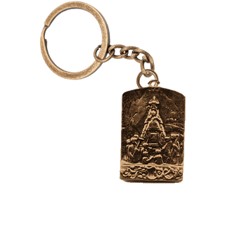 Vintage Bronze Our Lady of Fatima Plaque Medal