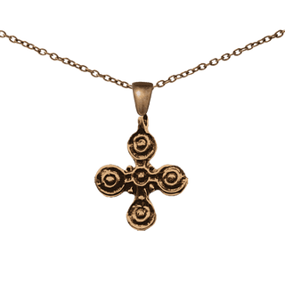 Vintage Bronze Five Wounds Cross