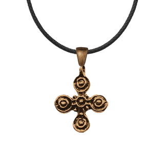 Vintage Bronze Five Wounds Cross