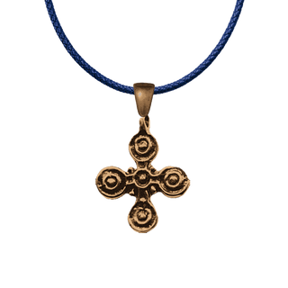 Vintage Bronze Five Wounds Cross