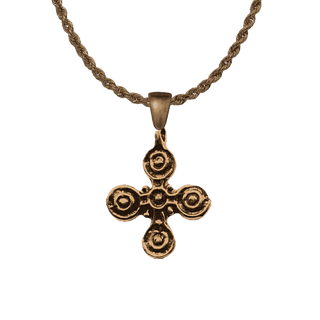 Vintage Bronze Five Wounds Cross