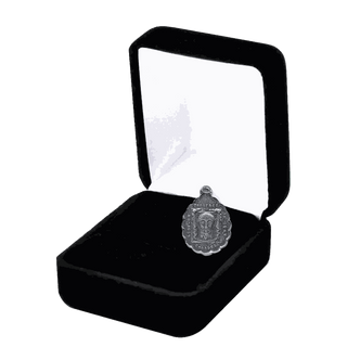 Vintage Sterling Silver Holy Face of Jesus and St. Joseph Medal