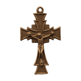 Vintage Bronze Radiant Crucifix