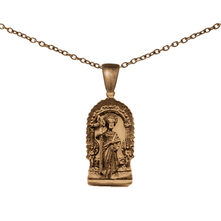 Vintage Bronze San Isidro Labrador Medal