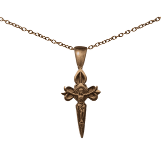 Vintage Bronze Cross of St. James Crucifix