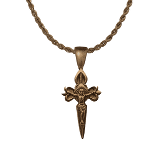 Vintage Bronze Cross of St. James Crucifix