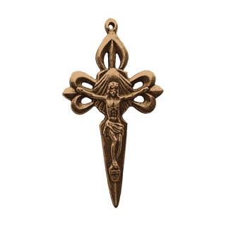 Vintage Bronze Cross of St. James Crucifix