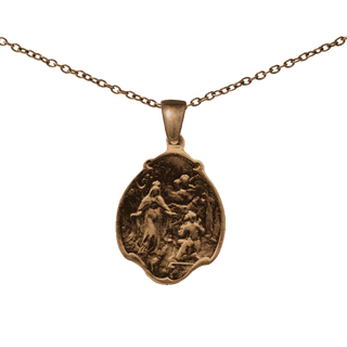 Vintage Bronze Our Lady of Mercy Medal