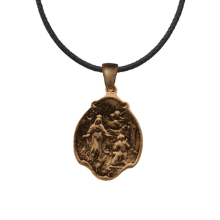Vintage Bronze Our Lady of Mercy Medal