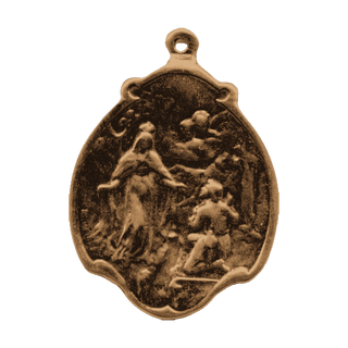 Vintage Bronze Our Lady of Mercy Medal
