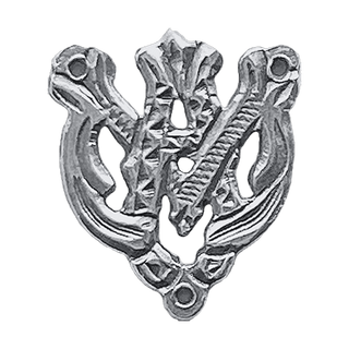 Vintage White Bronze Ave Maria Monogram Center, Philippines