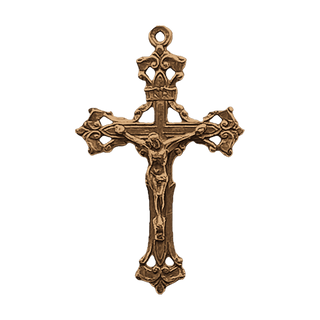 Vintage Bronze Old Roma Crucifix