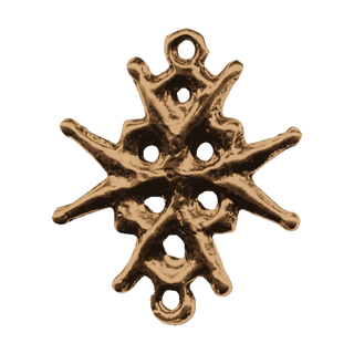 Vintage Bronze Huguenot Form Cross
