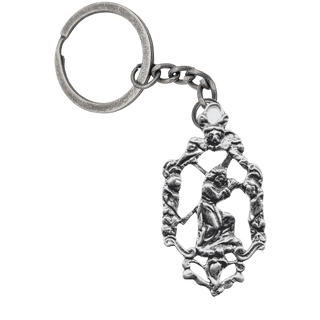 Vintage White Bronze Christ Carrying the Cross Openwork Pendant