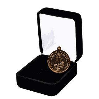 Vintage Bronze Notre Dame de la Premiere Communion Medal