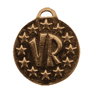 Vintage Bronze Queen of Heaven Medal with Twelve Stars — reverse