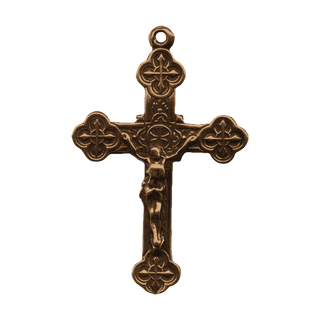 Vintage Bronze Trinity-Form Crucifix, France