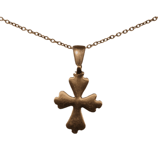 Vintage Bronze Simple Old Coptic Cross