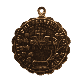Vintage Bronze Sodality Medal of 1900 - reverse