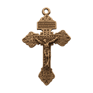 Vintage Bronze Pardon Crucifix