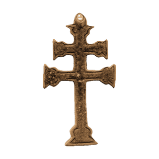 Vintage Bronze Cross of Lorraine, French Double Arm