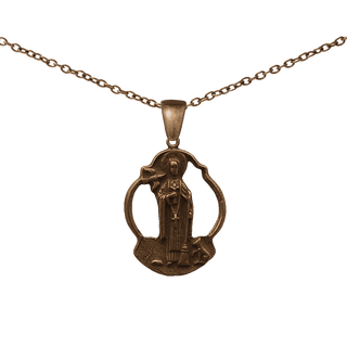 Vintage Bronze St. Martin de Porres Openwork Medal