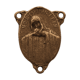 Vintage Bronze Our Lady of Hope Rosary Center
