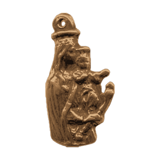 Vintage Bronze Figural Madonna and Child Medal