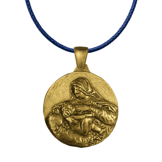 Vintage Yellow Bronze La Leche Ornament Medal