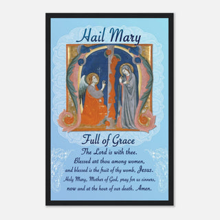 Hail Mary Prayer Framed Print - view 22