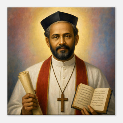 St. Kuriakose Elias Chavara - Devotional Canvas