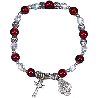 4-pack - Red Confirmation Stretch Bracelet