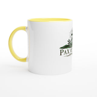 Pax et Bonum Cross and Foliage Color Mug - view 7
