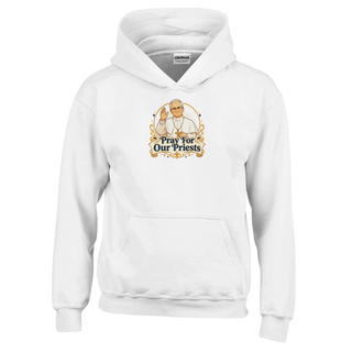 'Pray for Our Priests' Pope Kids Hoodie