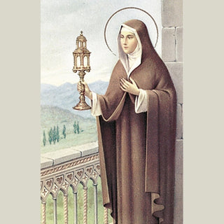 100-Pack - St Clare Holy Card