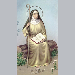 100-Pack - St Monica Holy Card