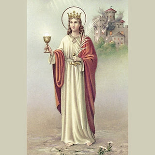 100-Pack - St Barbara Holy Card