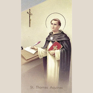 100-Pack - St Thomas Aquinas Holy Card