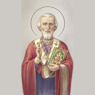 100-Pack - St Nicholas Holy Card