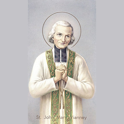 100-Pack - St John Mary Vianney Holy Card