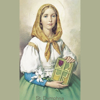 100-Pack - St Dymphna Holy Card