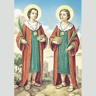 100-Pack - Sts Cosmos and Damian Holy Card