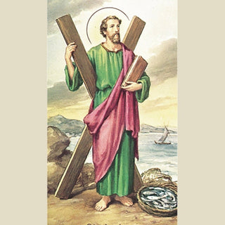 100-Pack - St Andrew Holy Card