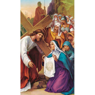 100-Pack - Saint Veronica Holy Card