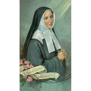 100-Pack - Saint Bernadette Holy Card
