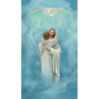 100-Pack - Christ Welcoming Holy Card