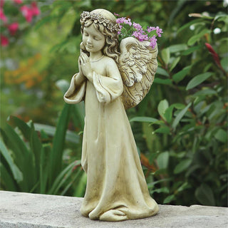 16-Inch Praying Angel Planter Garden