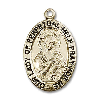 14kt Gold Filled Our Lady of Perpetual Help Medal